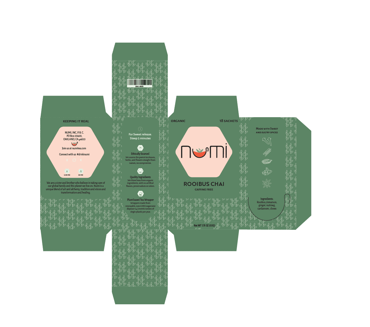 Alternate layout with vertical color band for flavor differentiation