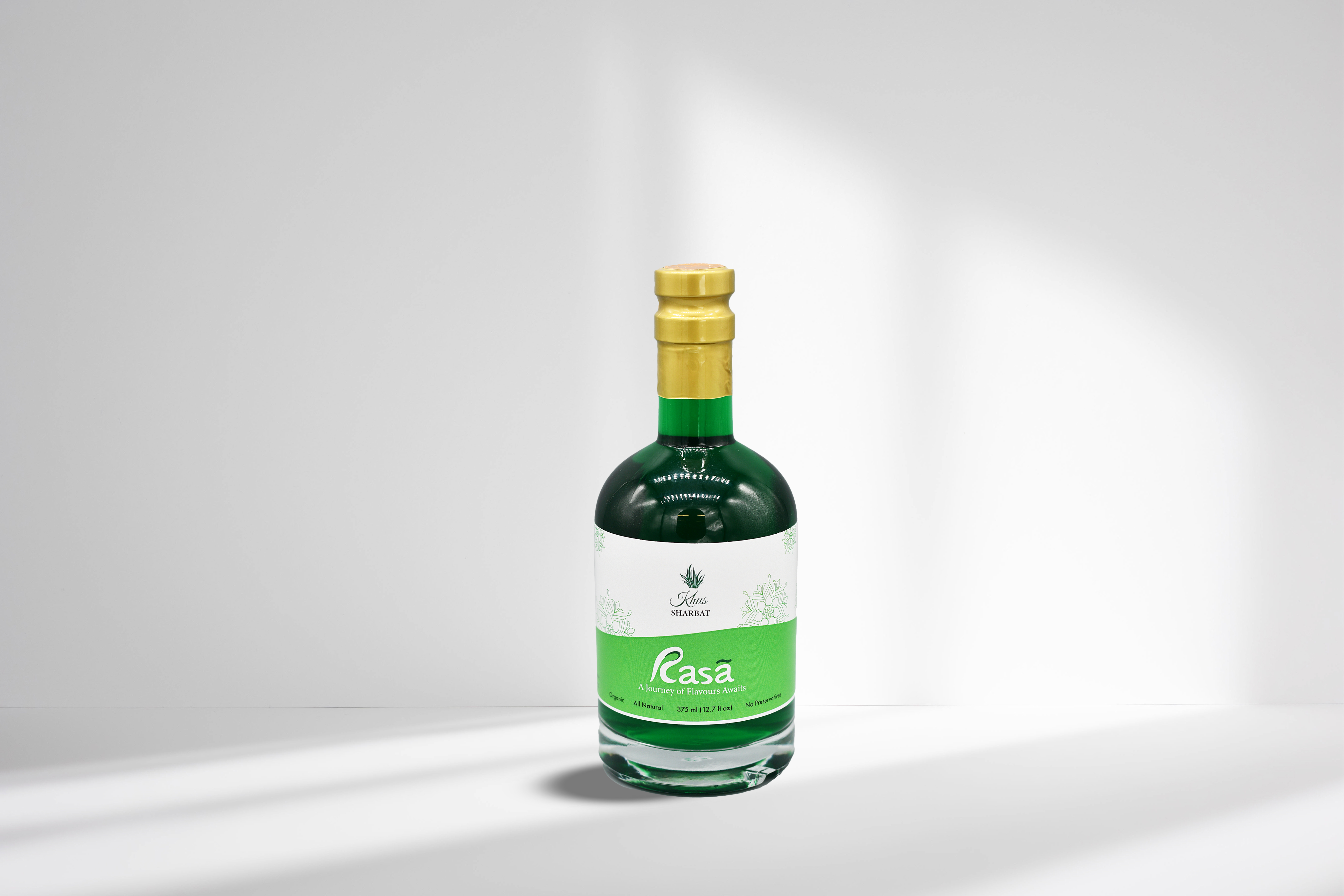 Rasã label system hero showcasing bottle mockups and brand elements